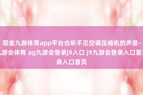 现金九游体育app平台也听不见空调压缩机的声息-九游会体育 ag九游会登录j9入口 j9九游会登录入口首页