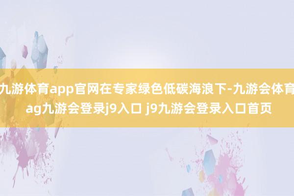 九游体育app官网在专家绿色低碳海浪下-九游会体育 ag九游会登录j9入口 j9九游会登录入口首页