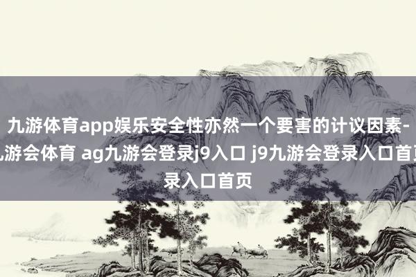 九游体育app娱乐安全性亦然一个要害的计议因素-九游会体育 ag九游会登录j9入口 j9九游会登录入口首页
