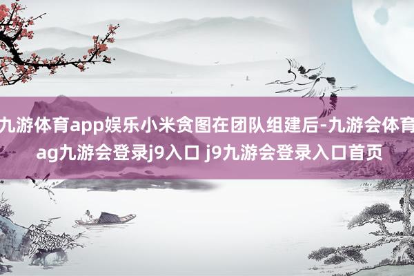 九游体育app娱乐小米贪图在团队组建后-九游会体育 ag九游会登录j9入口 j9九游会登录入口首页